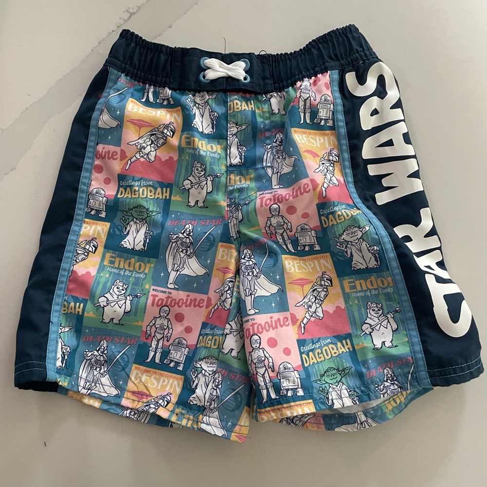 Star Wars Kids Shorts with Colorful Panels
